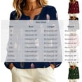 thumbnail image 3 of DeHolifer Womens Shirts Oversized V-Neck Casual Printed Long Sleeve Loose Fall Plus Size Blouse Tops White M, 3 of 5