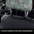 thumbnail image 4 of Kdxio Hand Drawn Chickens Pattern Print 2 Piece Car Head Rest Covers Set Auto Front/Rear Seats Headrest Cover Universal Fit Most Cars,Sedan, SUV, 4 of 9