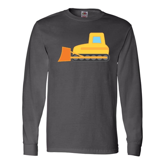 Inktastic Bulldozer Construction Truck Long Sleeve T-Shirt