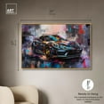 thumbnail image 5 of Porscheâ€™s Vibrant Canvas Lux Car Paintings by Art Remedy, Gold Frame, 54" x 36", 5 of 7