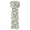 thumbnail image 4 of PMUYBHF Women's Floral Print Wide Leg Jumpsuit, Plus Size, 4 of 5