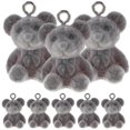 thumbnail image 2 of Bear Charms Resin DIY Bracelet Charms for Earrings 10Pcs Grey Hanging Pendants, 2 of 5