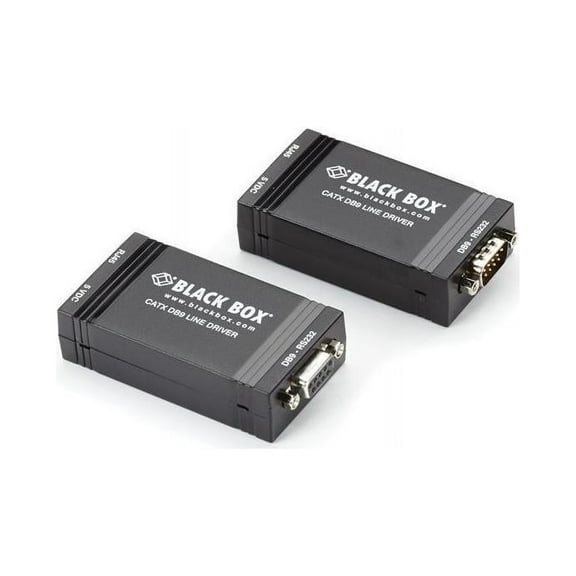 Black Box Async RS232 Extender over CATx - DB9 with Control Signals to Terminal Block (ME890AR2)