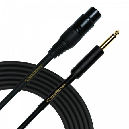 20 Ft Castline Gold XLR female to 1/4" TS Patch Cable Mogami Neglex 2549