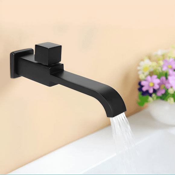 Grifo Baño Mezcladora Monomando Llave Lavabo Cocina De Pared Xtellar negro