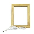 thumbnail image 1 of ROMANSENTIAL 1Pcs Wood Photo Frame Decorative Lighting for Bedroom Decoration, 1 of 8