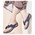 thumbnail image 6 of Ecetana Women Casual Wedge Sandals Comfortable Flower Flip-flops Summer Beach Sandals, 6 of 6