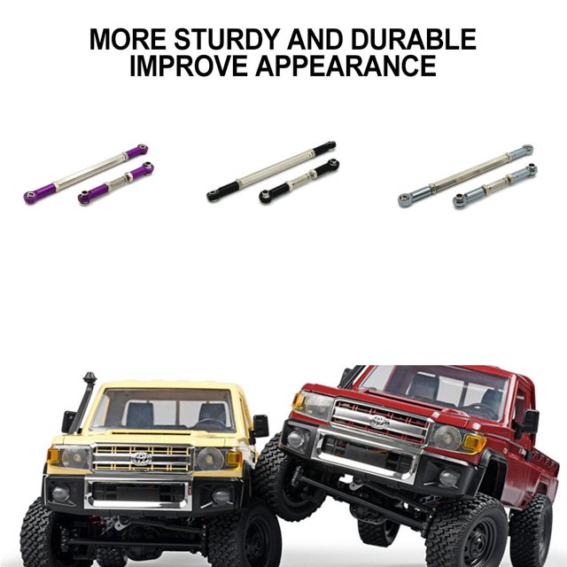 VONKY Durable Steering Link Rod For MN 1/12 LC79 RC Car Accessories Replacement Parts Titanium