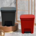 thumbnail image 1 of CRCMURE Kitchen Cleaning Supplies 10L Gallon Trash Can Plastic Step On Kitchen Trash Can Black Compost Bathroom Trash Garbage Can Kitchen Trash 2pc, 1 of 8
