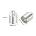 thumbnail image 2 of 50Pcs Cord End Caps 7.5mm End Cap Barrel Beads Kumihimo End Caps Brass for Jewelry Making 8mm Length Silver, 2 of 5