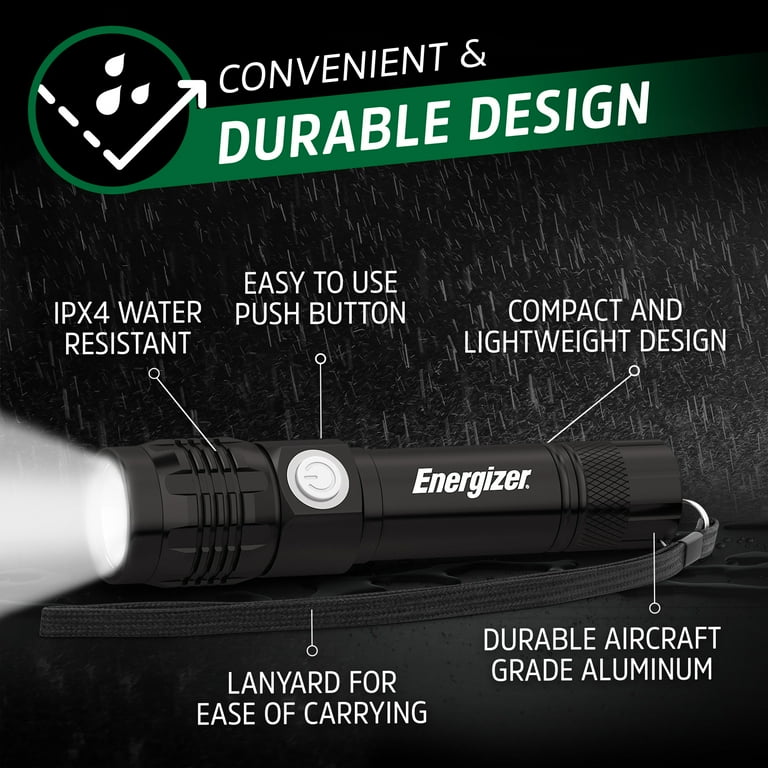 Gela 350 Lumen Rechargeable LED Flashlight - Wearable Clip, USB-C, 5 Light Modes, Compact EDC Light