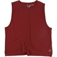 thumbnail image 1 of ASICS - Camiseta sin mangas con pliegue frontal para mujer, rojo, extragrande, 1 of 2