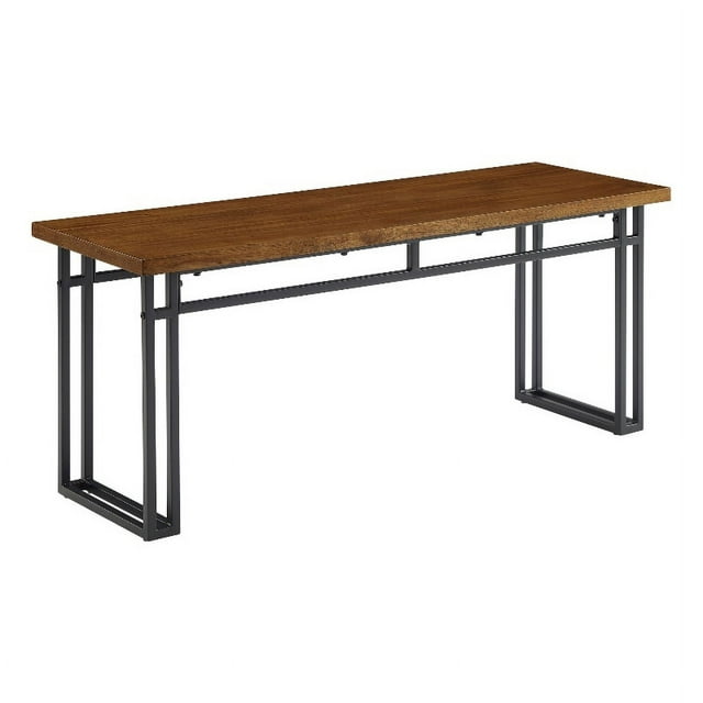 Banc de Salle à Manger Moderne en Placage Bois 44 Pouces - Noyer
