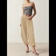 thumbnail image 5 of Pantalones Harén para Mujer, Pantalones de Estar por Casa con Dos Bolsillos Albaricoque L, 5 of 8