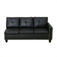 LShaped Linen Sectional Sofa with Chaise & Storage Tufted Sofa Couch