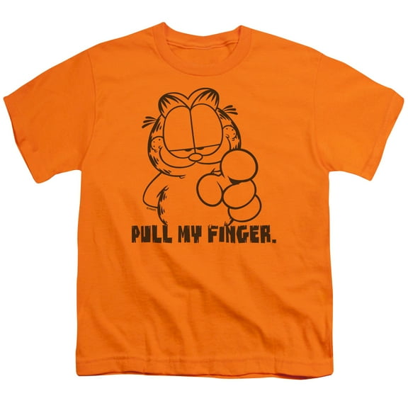 Garfield - Pull My Finger - Youth Short Sleeve Shirt - Medium