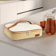 thumbnail image 6 of Fnochy Back to School Insulated Casserole Carrier, Insulated Casserole Carry Bag for Hot or Cold Food, for Travel/Picnic/Party, Beige Single Layer, Durable Cloth with Zip Pockets, Leak-Proof, 6 of 6