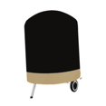 thumbnail image 1 of Cubierta de barbacoa redonda resistente al viento, accesorios de tela ligera y resistente, cubierta de parrilla de tela Oxford impermeable ajustable Negro 58x77cm, 1 of 8