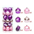 thumbnail image 2 of Xmas Tree Decorations 24ct Christmas Balls Ornaments - Shatterproof Large Hanging Ball Decorative Xmas Balls for Holiday Wedding Party Xmas Tree Decoration(2.36"/60mm, Purple), 2 of 3