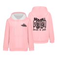 thumbnail image 4 of Holzkary Baseball Hoodies for Womens 2025 Collar Off The Shoulder Sweatshirt Baseball Mom Sweatshirt Funny Game Day Baseball Pullover Tops Fall Outfits Trendy Fashion Pullover Tops Pink Xl, 4 of 9