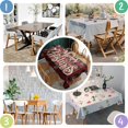 thumbnail image 5 of Merry Christmas Tablecloth,Wipeable Polyester Table Cover for Rectangle Tables,Foldable Table Clothes Cute Tablecloths for Dining Room Camping Indoor Outdoor, 5 of 6