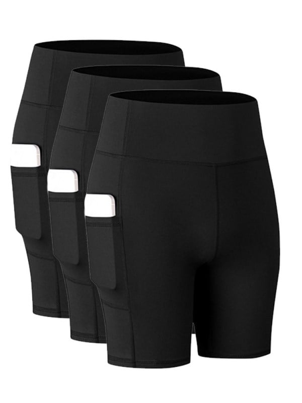 KYY Womens High Waist Yoga Short Side Pocket Workout Tummy Control Bike Shorts Running Exercise Spandex Leggings KYY Womens High Waist Yoga Short Side Pocket Workout Tummy Control Bike Shorts Running Exercise Spandex Leggings