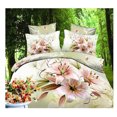 thumbnail image 1 of 3D Grand Très Grand Size Lit Couette/couette Feuille Housse Coton Réactive Impression 4pcs 03, 1 of 1