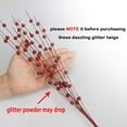 thumbnail image 5 of 30 Pack Christmas Artificial Glitter Berry Stem Ornaments, 17 Inches Red Artificial Christmas Picks Decorative,Christmas Glitter Stems for Christmas Tree DIY Wreath Crafts Holiday Home Decor, 5 of 9