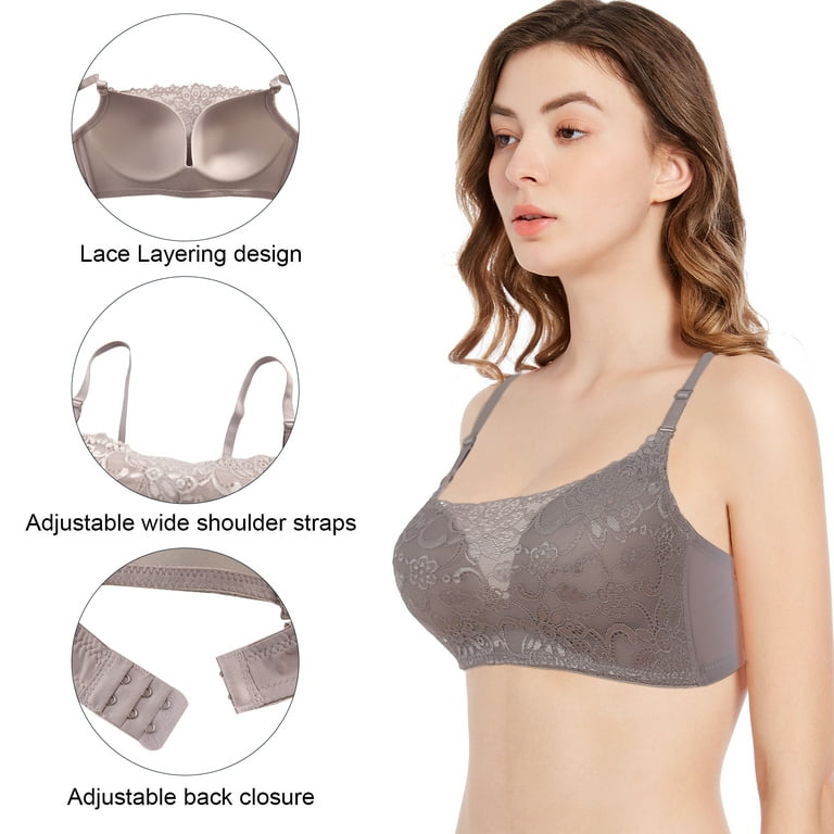 Wire Free in 40C Bra Size C Cup Sizes White by Leading Lady Contour Bras