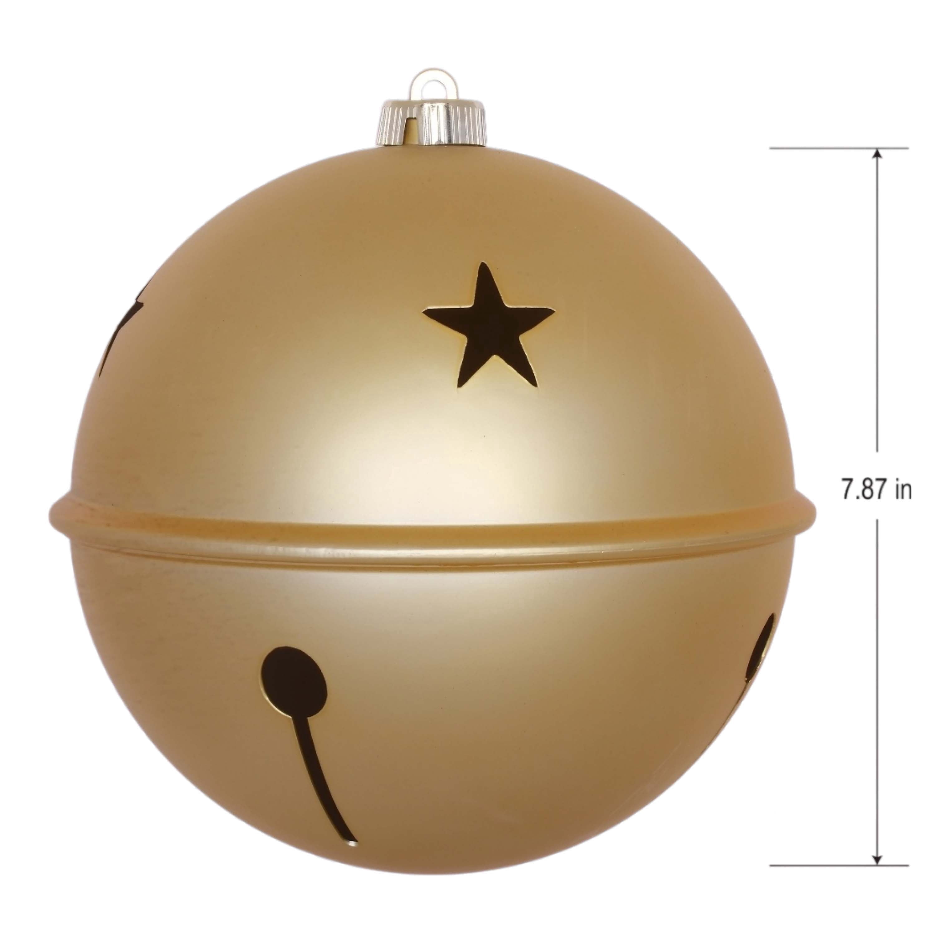 2-Count Gold Jumbo Bell Shatterproof Christmas Ornaments, 8.5", by Holiday Time