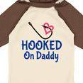 thumbnail image 4 of Inktastic Fishing Hooked on Daddy Boys or Girls Long Sleeve Baby Bodysuit, 4 of 5