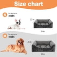 thumbnail image 3 of 2 in 1 Dog Beds and Dog Cooling Bed for Large Medium Small Dogs,Reversible Rectangle Two-Sided Dog Bed,Washable Orthopedic Durable Sofa Bed for Pet Sleeping Puppy Cat,M-Dark Grey, 3 of 6