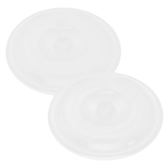 OUNONA Replacement Plastic Trash Can Lids, 2 Pack, Easy to Install, Fits Standard Indoor and Outdoor Garbage Bins
