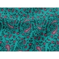 thumbnail image 4 of oneOone Viscose Jersey Fabric Leaves|Floral & Paisley Block Print Fabric BTY 60 Inch Wide, 4 of 4
