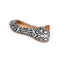 thumbnail image 3 of Misbehave DI24 Women Canvas Tribal Maze Almond Toe Slip On Ballet Flat, 3 of 5