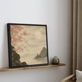 thumbnail image 2 of Framed Canvas Print Japanes Style Landscape Wall Art Japandi Decorative for Living Room Bedroom - 16"x16" BLACK, 2 of 8