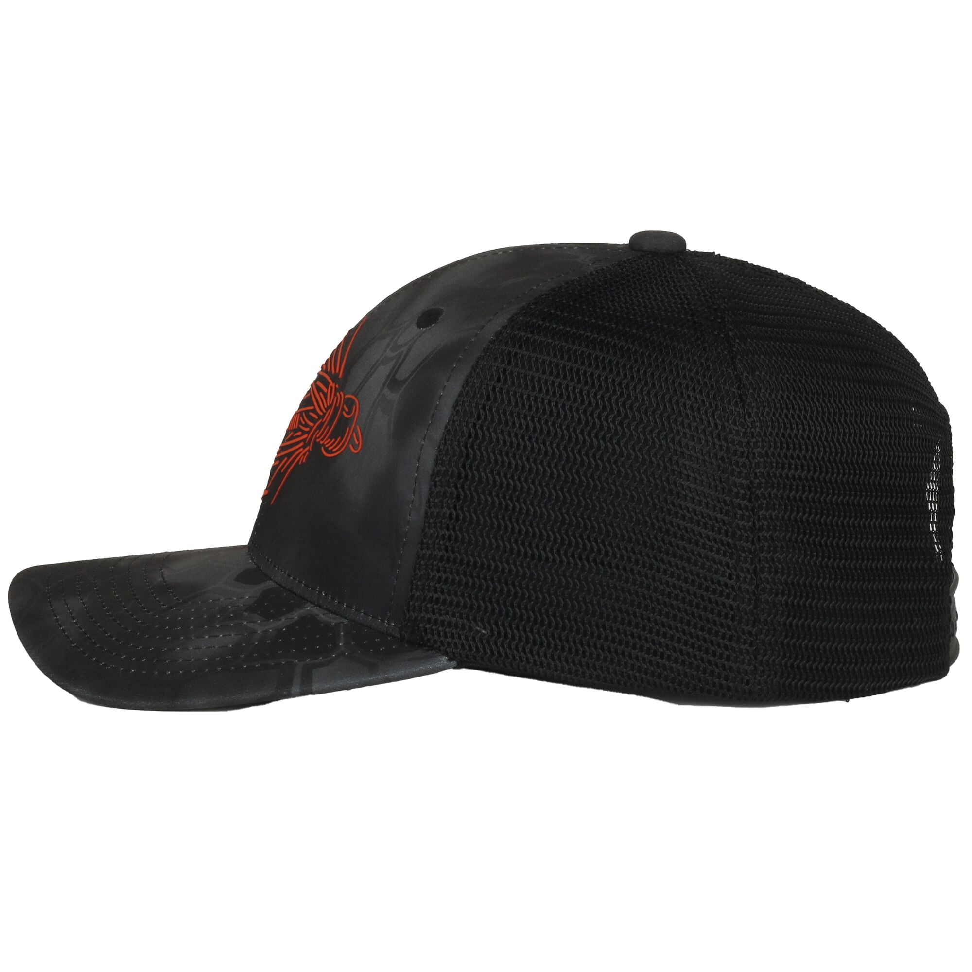 Structured 6-Panel Cap with Pongee Kryptek® Typhon™ Camo and Mesh Back