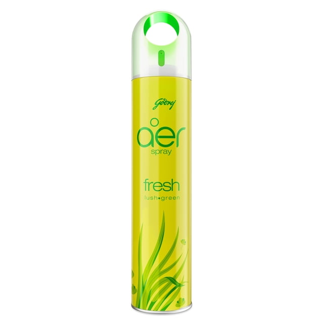 Godrej Aer Fresh Lush Green Home Fragrance Spray, 220 ml, Odor Fighting Room Air Freshener Spray