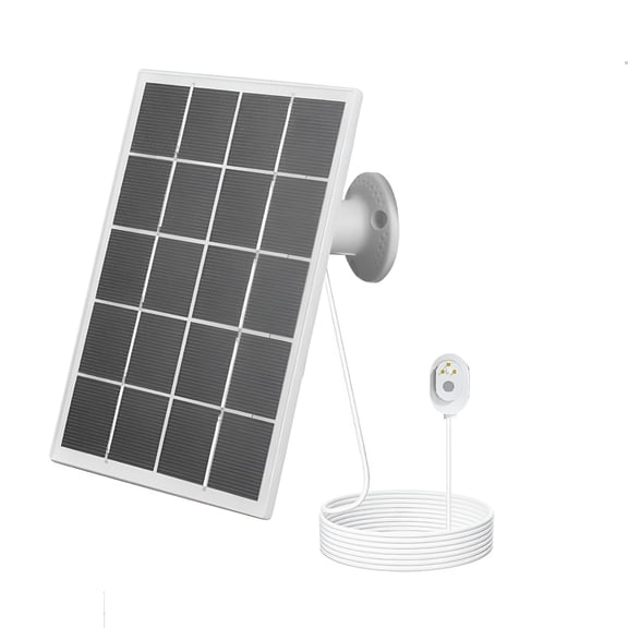 GJX 10W 5V Solar Charging Panels IP65 Weatherproof Solar for Arlo Pro 5S/4/3,White
