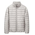 thumbnail image 2 of Men Lightweight Down Puffer Jakcet Packable Winter Puffy Down Jacket Warm Insulated Bubble Coats Outwear No Hood, 2 of 6