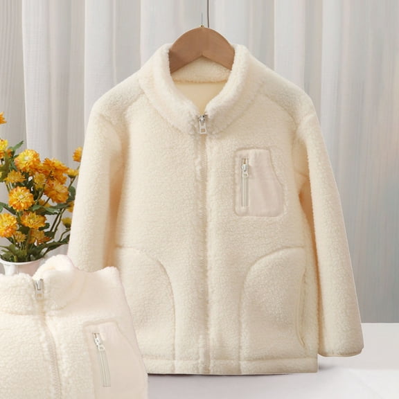 JIAYUE Kids Outerwear Jackets Solid Color Thickened Warm Stand Collar Windproof For Boys Girls Cozy Family Matching Winter Wear