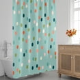 thumbnail image 3 of Colored Shape Dots Shower Curtain for Bathroom Shower Curtain Set with 12 Hooks Waterproof Fabric Bath Curtain for Bathtub Restroom Decor, 72 X 72 in, 3 of 6