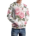 thumbnail image 5 of Pink Roses Floral Pattern Men's Women New Sweatshirt Hoodie Men's Plus Size Sweatshirt Hooded Sweatshirt 3d Printed Street Men's Cloth, 5 of 6