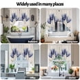 thumbnail image 6 of Retro Spring Swag Curtain Valance for Windows, Blue Tulip Flower Leaf Beige Window Treatments Short Swag Topper for Kitchen Windows Bathroom Bedroom, 36"x45", 6 of 8