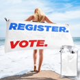 thumbnail image 1 of Registrarse Mostrar Votar Toalla de playa Toallas de baño de microfibra Manta de playa suave Para desfile Natación Yoga Mujeres Hombres, 1 of 5