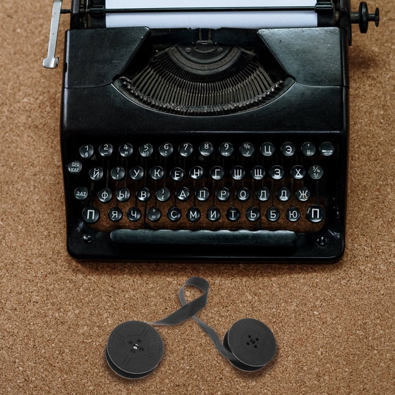 Wear-resistant Ink Ribbon Household Manual Spool Typewriter Black