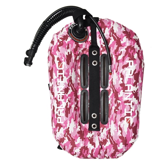 Palantic Neptune Pro Diving Donut Wing Single Tank 30lbs, Pink Camo w/ White Accent