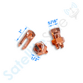 thumbnail image 5 of SatelliteSale UL-Listed Bonding Lugs High Conductivity Copper Coated Brass Grounding Cable Split Bolt Connectors Size #8 pack of 50 Pieces, 5 of 9