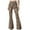 Coffee, variant on felwors Women's High Waist Leopard Print Flare Pants - Stretchy Bell Bottom Trousers for Casual, Party & Daily Wear Coffee, M