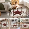 thumbnail image 5 of Round Area Rugs Collection 4 Ft, Red Texas Star Vintage Non-Slip Residential Carpet, Farmhouse Berry Grey Wooden Indoor Crawling Mats Runner Rugs for Living Room/Dining Room/Bedroom, 5 of 8
